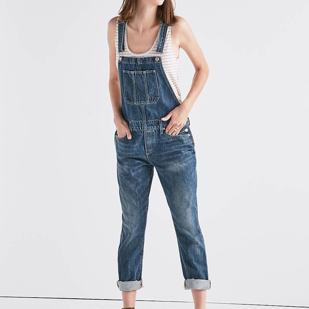 Lucky brand Boyfriend jean jumpsuit